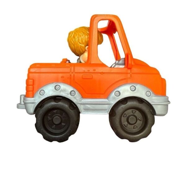 Fisher Price Little People Help a Friend Pickup Truck Orange with Little Boy - Picture 2 of 10